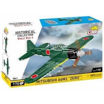 COBI 5861 Historical Collection WWII Mitsubishi A6M2 Zero 170 Bricks