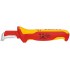 Knipex Kabelmantelmesser 009855 Metallic, Red, Yellow Fixed blade knife