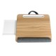 Techly Bamboo Portable Laptop Desk Stand with Padded Base and Tablet Stand Techly Bamboo Portable Laptop Desk Stand with Padded Base and Tablet Stand