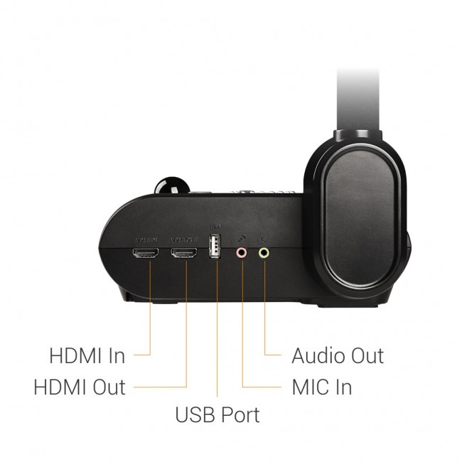 AVer F50+ document camera Black 25.4 / 3.2 mm (1 / 3.2