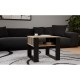 MODERN 2P MINI SLIM coffee table, artisan/black
