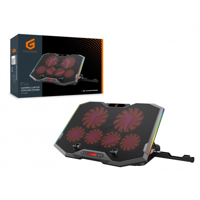 Conceptronic THYIA ERGO 6-Fan Gaming Laptop Cooling Stand Conceptronic THYIA ERGO 6-Fan Gaming Laptop Cooling Stand