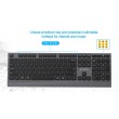 Gembird KBS-WPS-02 Dual-mode slim wireless desktop set, 2.4G+BT, US layout