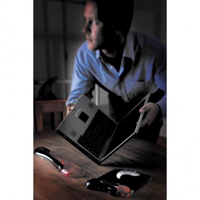 Kensington Duo Gel Mouse Pad Wrist Rest Red