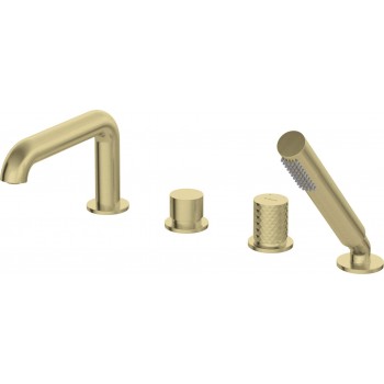 Bathtub faucet 4-hole with shower set