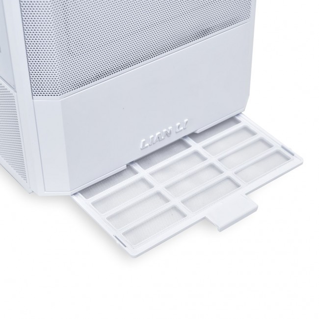 Lian Li LANCOOL 207 PC Case, Midi-Tower, ATX, Tempered Glass - white