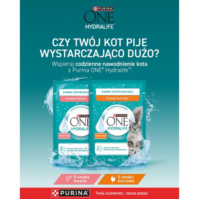 PURINA One Hydralife Salmon - cat treats - 50g