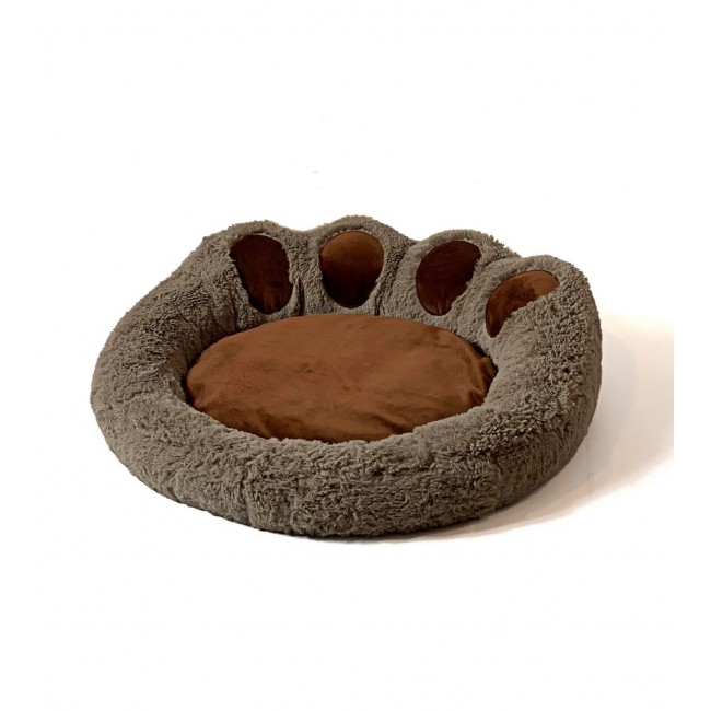 GO GIFT Dog and cat bed XL - brown - 75x75 cm