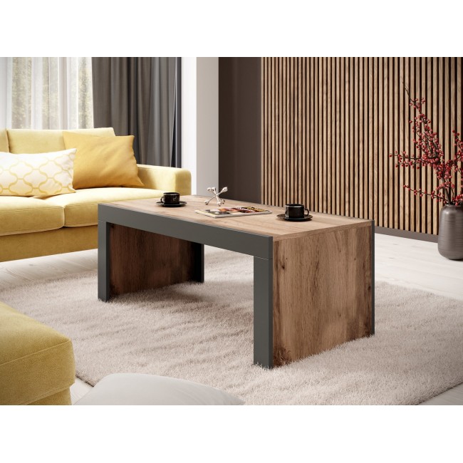 Cama MILA bench/table 120x60x50 oak wotan + anthracite