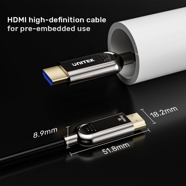 UNITEK C11085GY01-10M HDMI cable HDMI Type A (Standard) Black