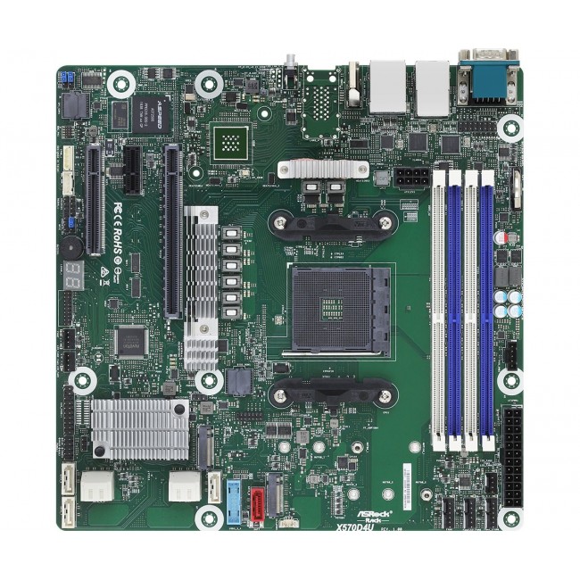 Asrock X570D4U motherboard AMD X570 Socket AM4 micro ATX Asrock X570D4U motherboard AMD X570 Socket AM4 micro ATX