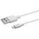 Savio Cl-193 USB cable USB 2.0 2 m USB A USB C/Lightning White