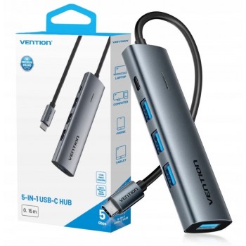 Hub 5v1 USB-C 3.0 Vention 0.15m