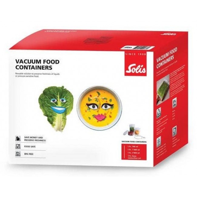 Solis 92278 food storage container Other Box Transparent, White 3 pc(s)