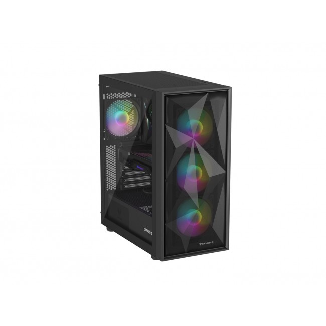 GENESIS DIAXID 605 ARGB MIDI TOWER CASE WITH USB-C WINDOW BLACK