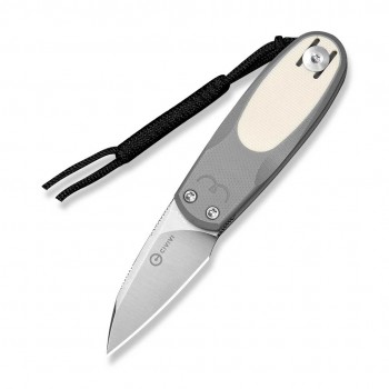 N Civivi Purr Nitro-V Gray & Ivory G10
