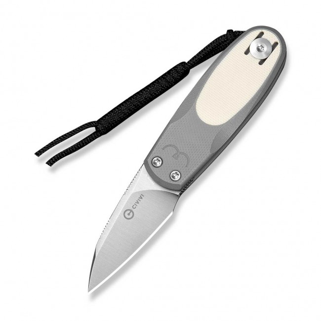 N Civivi Purr Nitro-V Gray & Ivory G10