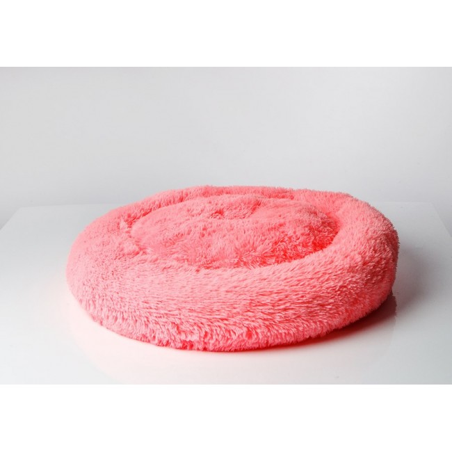 GO GIFT Shaggy pink L - pet bed - 66 x 66 x 10 cm