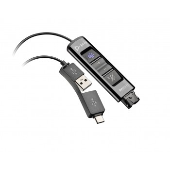Poly DA85-M USB to QD Black Adapter TAA