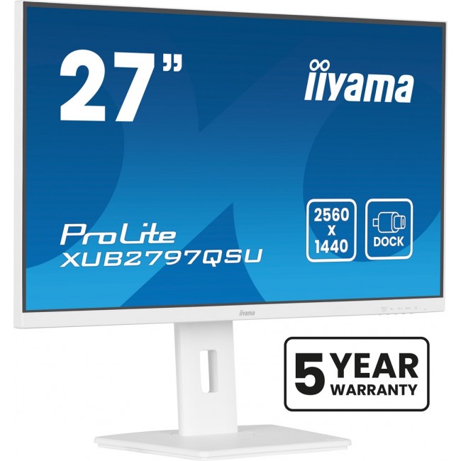 iiyama ProLite 27 QHD IPS technology panel with USB hub and 100Hz refresh rate and 150mm height adjustable stand iiyama ProLite 27 QHD IPS technology panel with USB hub and 100Hz refresh rate and 150mm height adjustable stand