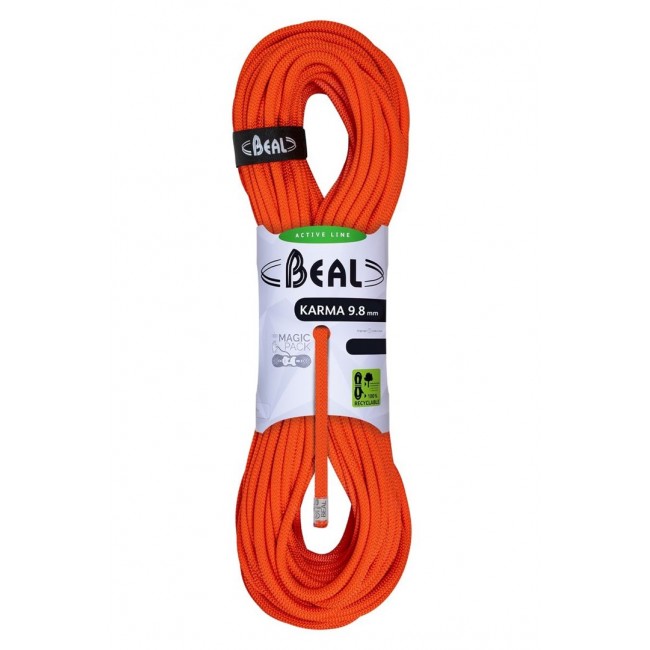 Rope feed 9,8mm 80m-solid orange BEAL Rope feed 9,8mm 80m-solid orange BEAL