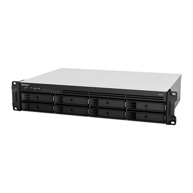 Synology RackStation RS1221+ NAS/storage server Rack (2U) Ryzen Embedded V1500B 4 GB DDR4 0 TB DiskStation Manager Black Synology RackStation RS1221+ NAS/storage server Rack (2U) Ryzen Embedded V1500B 4 GB DDR4 0 TB DiskStation Manager Black