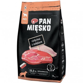 PAN MIĘSKO Veal with turkey - dry dog food - 9kg