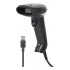 Manhattan Contact CCD Handheld Barcode Scanner, USB, 60mm Scan Width, Cable 152cm, Max Ambient Light 5,000 lux (sunlight), Black, Three Year Warranty