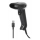 Manhattan Contact CCD Handheld Barcode Scanner, USB, 60mm Scan Width, Cable 152cm, Max Ambient Light 5,000 lux (sunlight), Black, Three Year Warranty