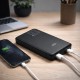 Powerbank 10 000mAh, 1x USB, 2x USB-C, 20W, QC4+, LCD screen, black