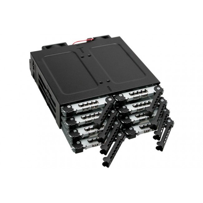 Icy Dock MB998SP-B disk array 0 TB Black