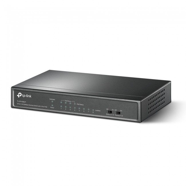 TP-Link TL-SF1008LP network switch Unmanaged Fast Ethernet (10/100) Power over Ethernet (PoE) Black TP-Link TL-SF1008LP network switch Unmanaged Fast Ethernet (10/100) Power over Ethernet (PoE) Black