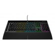 Corsair | Rubber Dome | K55 RGB PRO | Gaming keyboard | Gaming Keyboard | RGB LED light | US | Wired | Black