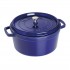Cast iron round pot Staub 6.7 ltr, blue