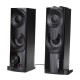 2 in 1 PC Speaker Soundbar Computer RGB LED Backlight Stereo Gaming USB 2 x 3W AUX 3.5 mm
