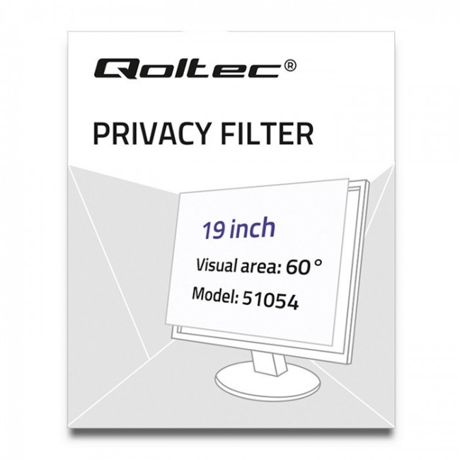 Qoltec 51054 display privacy filter 48.3 cm (19 Qoltec 51054 display privacy filter 48.3 cm (19