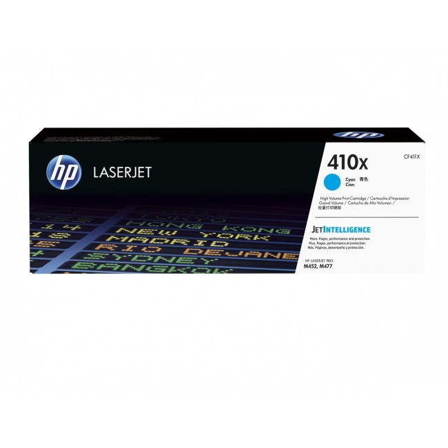 HP 410X High Yield Cyan Original LaserJet Toner Cartridge HP 410X High Yield Cyan Original LaserJet Toner Cartridge