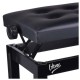 V-TONE AWA 1 BK - height-adjustable piano bench, black