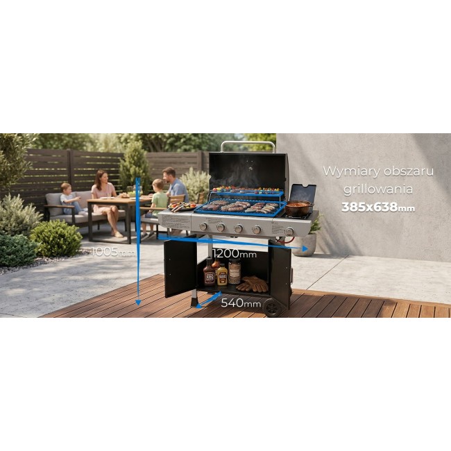 Ravanson GO-4 13.3 kW gas barbecue