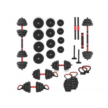6IN1 HMS SGN120 WEIGHT SET (BARBELL, DUMBBELL AND KETTLEBELL) 20KG