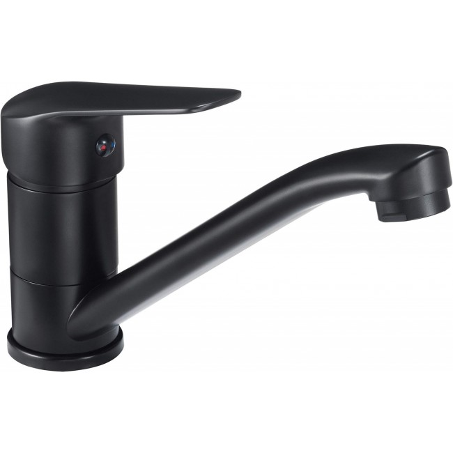 Basin mixer with swivel spout