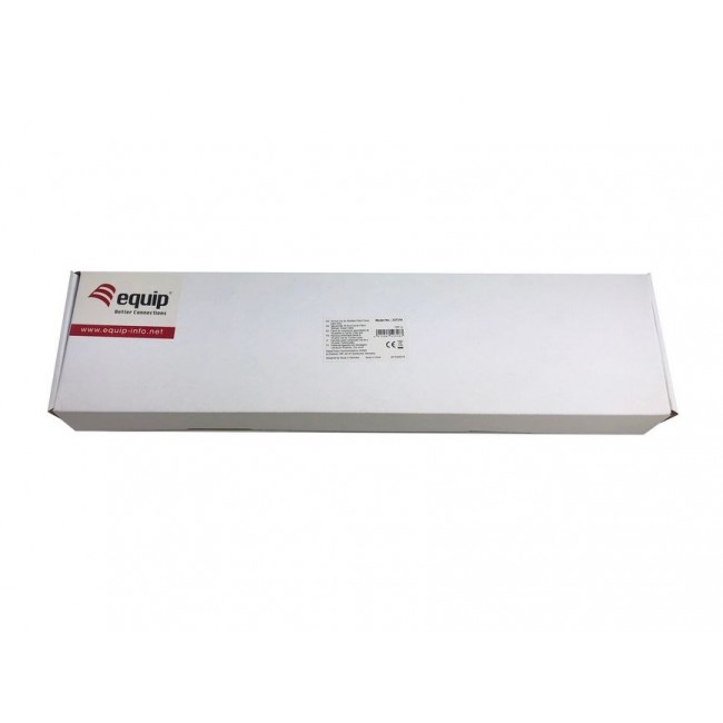 Equip 327316 Premium 16-Port Cat.5e Shielded Patch Panel, Light Grey Equip 327316 Premium 16-Port Cat.5e Shielded Patch Panel, Light Grey