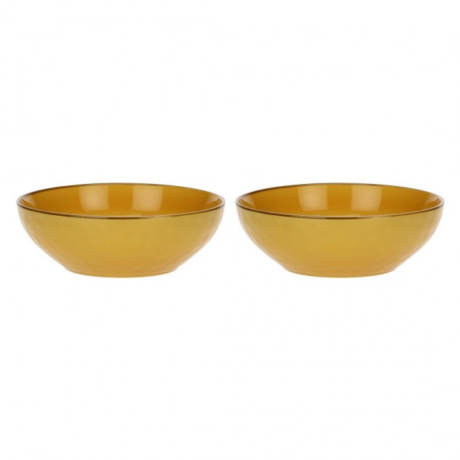 Set of 2 Concerto Ocra Salad Bowls - Yellow, 26 cm