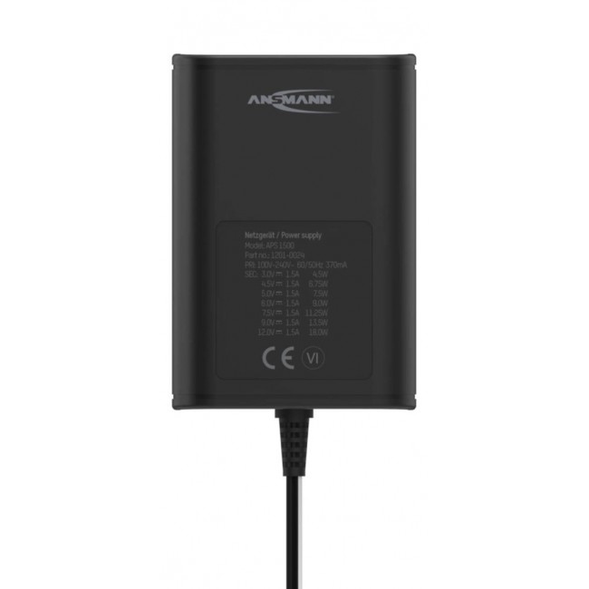 Ansmann APS 1500 Universal Black AC Indoor