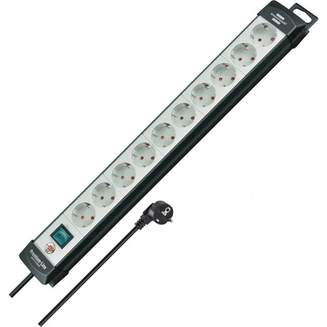 Brennenstuhl 1951500100 power extension 3 m 10 AC outlet(s) Indoor Black, Light Green Brennenstuhl 1951500100 power extension 3 m 10 AC outlet(s) Indoor Black, Light Green