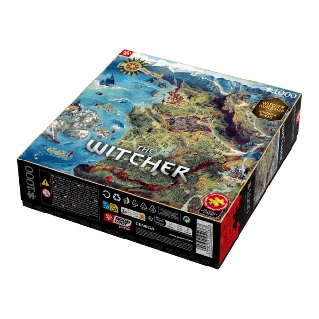 Puzzle Good Loot Gaming - The Witcher: The Northern Realms Map 1000 pc(s) Puzzle Good Loot Gaming - The Witcher: The Northern Realms Map 1000 pc(s)