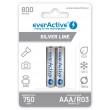 Rechargeable batteries everActive Ni-MH R03 AAA 800 mAh Silver Line - 2 pieces Rechargeable batteries everActive Ni-MH R03 AAA 800 mAh Silver Line - 2 pieces