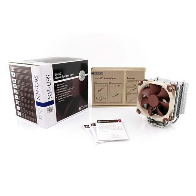 Noctua NH-U9S computer cooling system Processor Cooler 9.2 cm Brown, Metallic Noctua NH-U9S computer cooling system Processor Cooler 9.2 cm Brown, Metallic