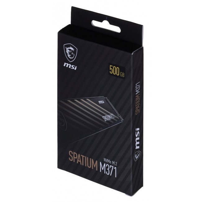 MSI SPATIUM M371 NVME M.2 internal solid state drive 500 GB PCI Express 3.0 MSI SPATIUM M371 NVME M.2 internal solid state drive 500 GB PCI Express 3.0