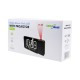 Digital LED clock radio with GreenBlue projector, FM radio, alarm, 12/24 clock, 5V DC USB power supply + CR2032, GB172